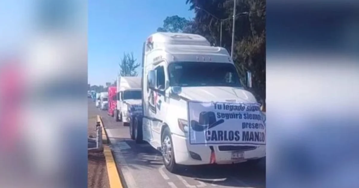Representantes de los Camioneros Unidos de Uruapan, recordó que Manzo fue de los primeros actores políticos en apoyar al sector transportista.