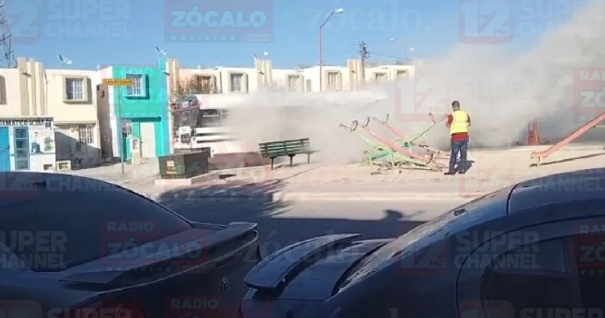 Conato de incendio en camión de maquiladora moviliza a emergencias