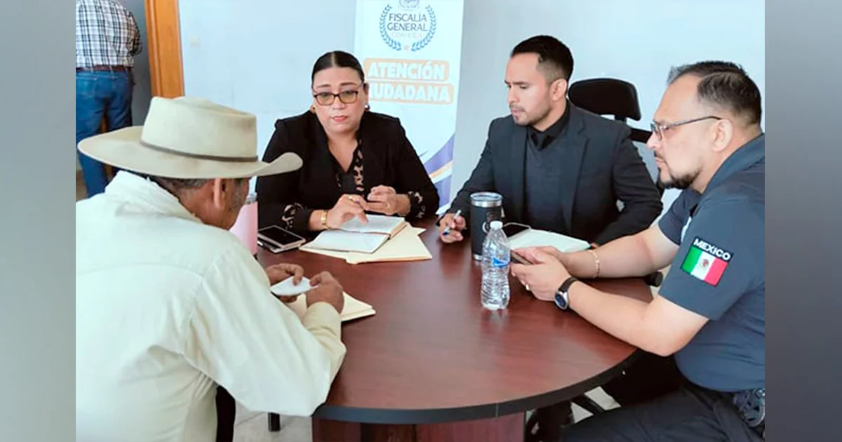 Realiza Fiscalía audiencias en Múzquiz