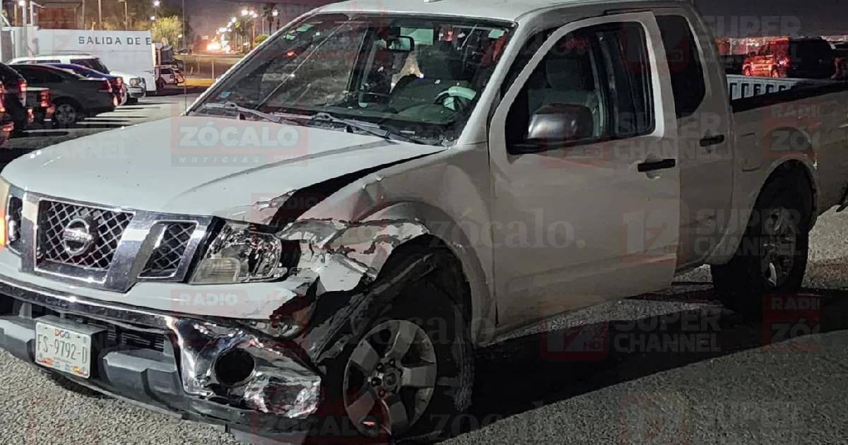 Choque sobre carretera Presa la Amistad deja solo daños materiales