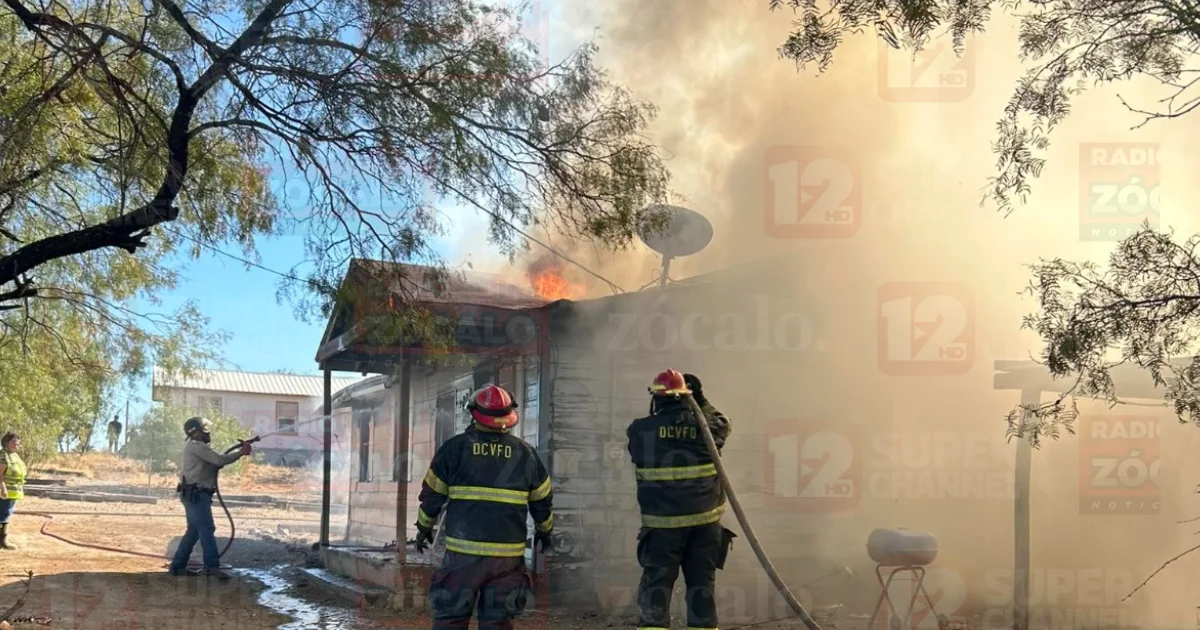 Casa queda en pérdida total tras incendio en condado de Dimmit