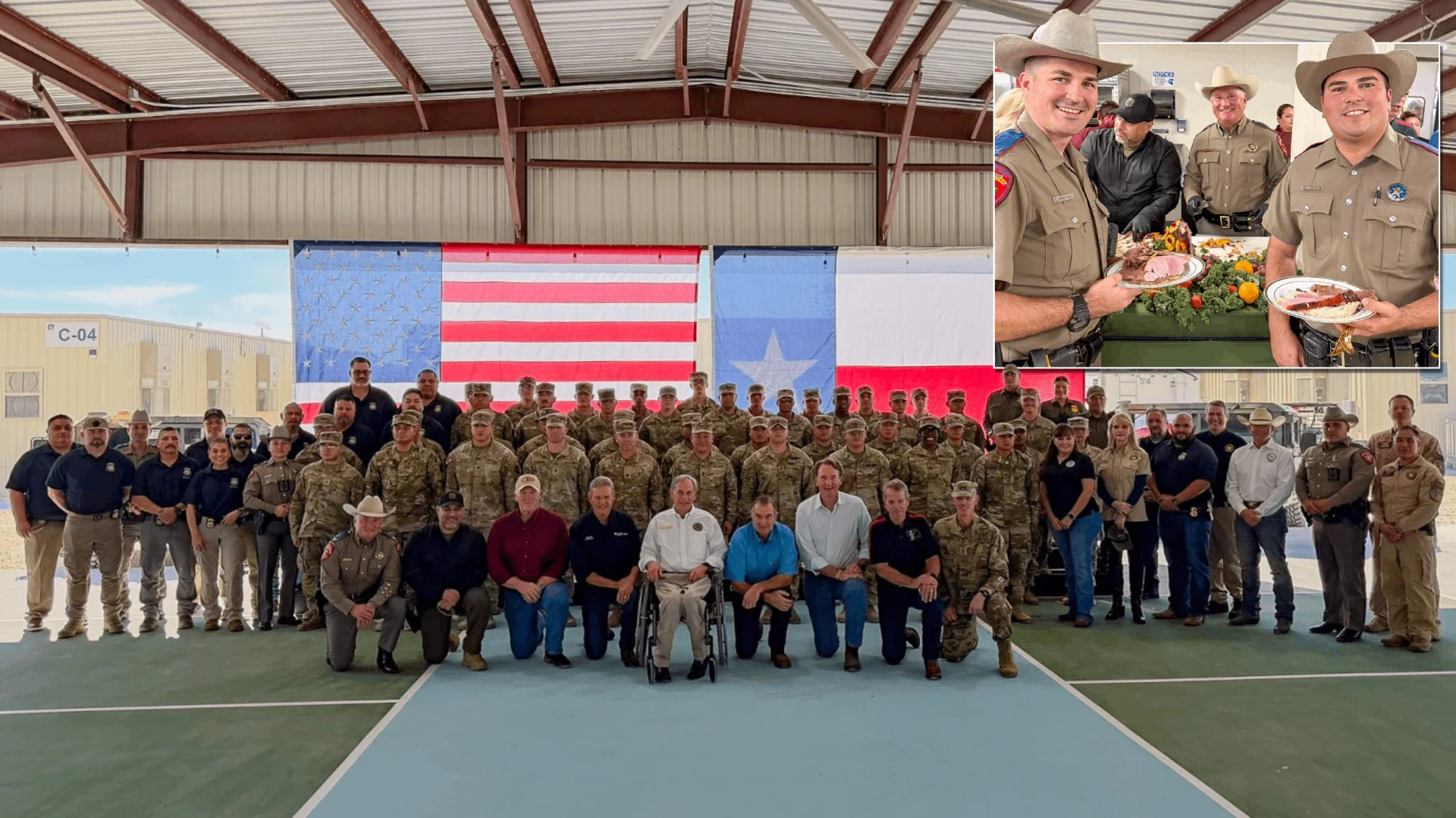 Gobernador se reúne con agentes del DPS por Acción de Gracias