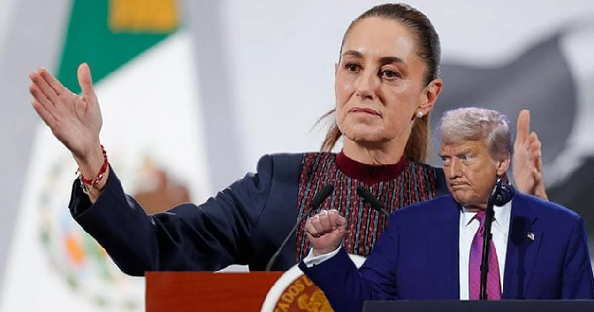 Las declaraciones de Sheinbaum se producen un día después de que Donald Trump afirmara que no está 'contento' con México