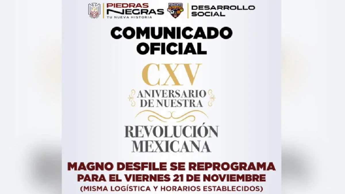 Autoridades municipales anuncian cambio de fecha del desfile cívico por mal clima