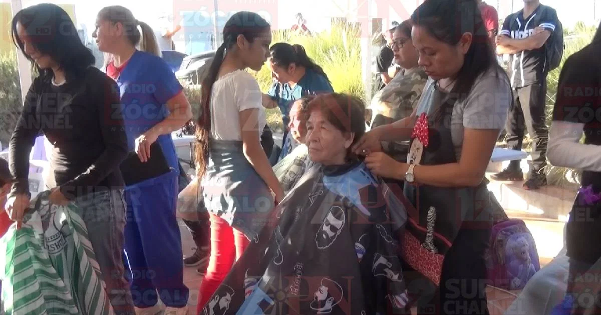 Cerca de 2,000 personas fueron beneficiadas con la Brigada Bienestar en tu Colonia realizada en el fraccionamiento Los Olivos.