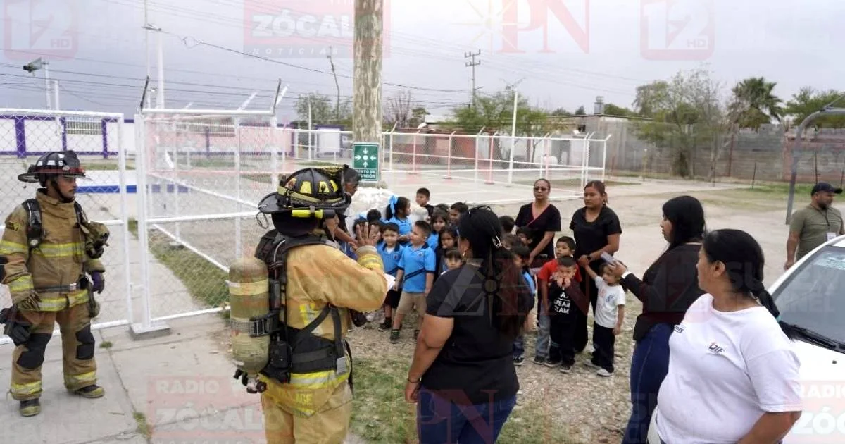 Niños del DIF Acuña reciben capacitación en prevención de riesgos