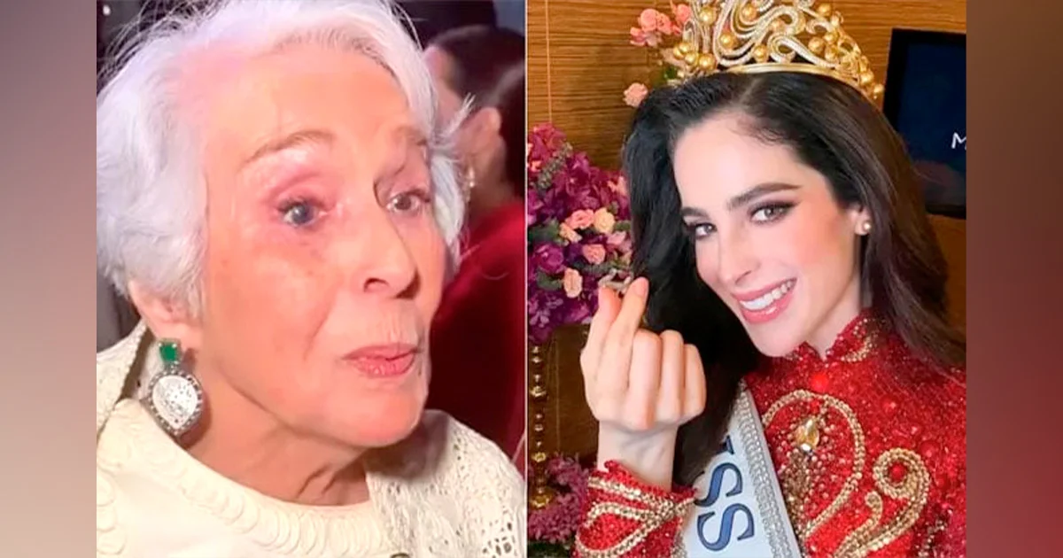 La abuelita de Fátima Bosch dedicó emotivas palabras a su nieta tras verla ganadora del certamen de Miss Universo.