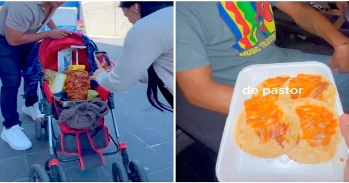 Hombre mete un trompo de carne al pastor al cine y reparte tacos en plena función