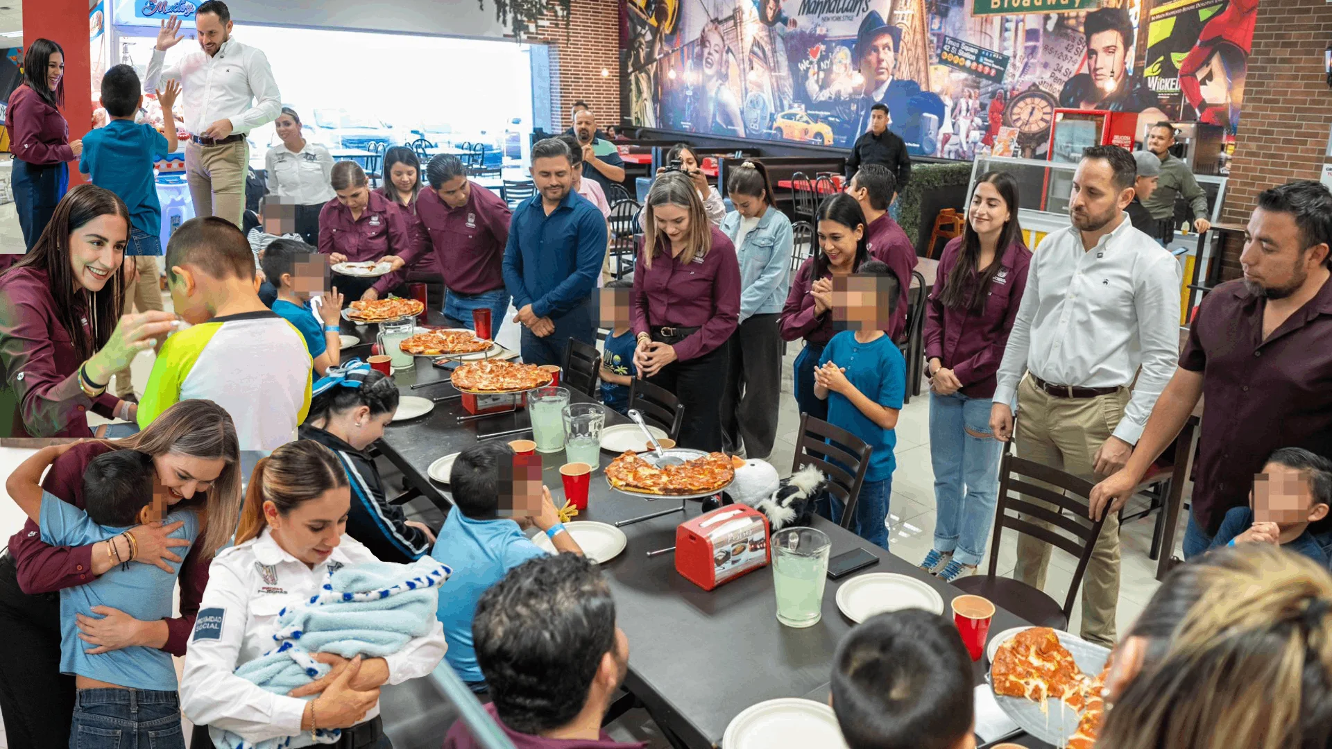 Alcalde apadrina a niño de Casa Hogar Nazaret en jornada de convivencia. Funcionarios municipales también participaron en actividad que incluyó donativos.