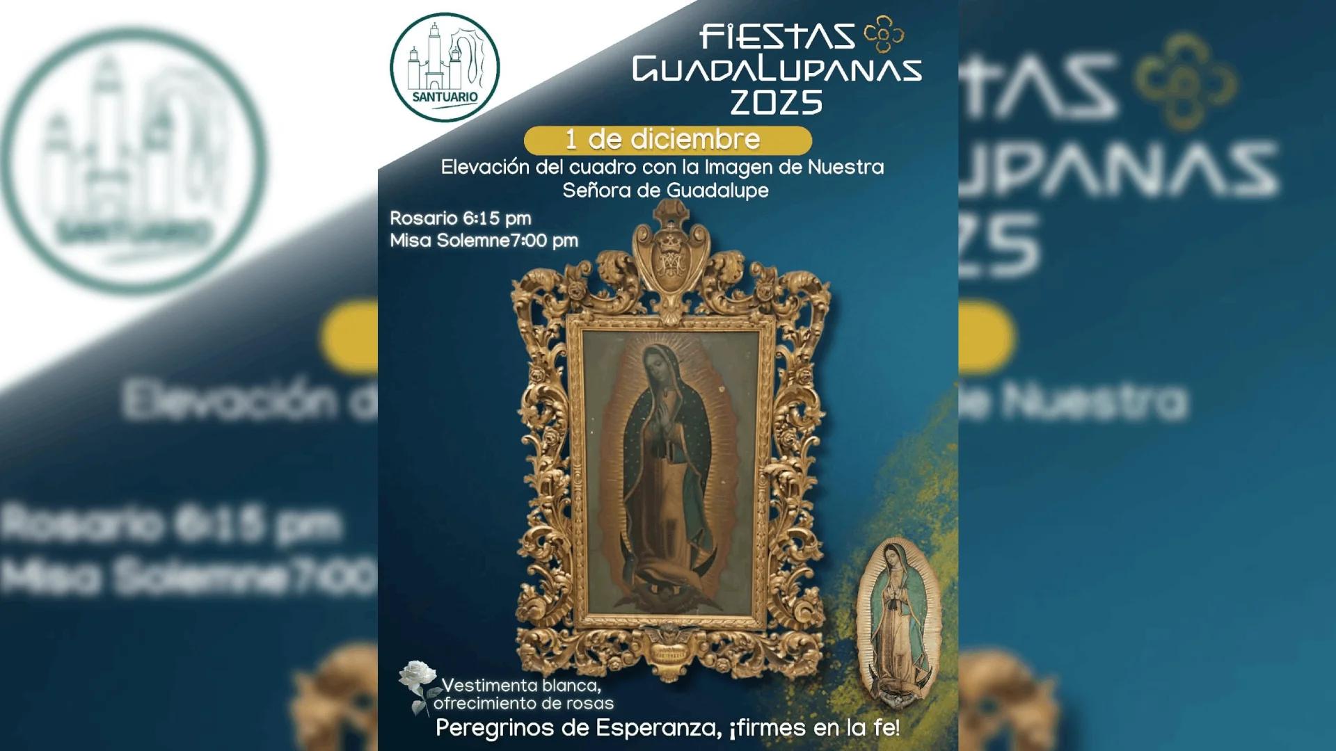 Habrá peregrinaciones diarias durante fiestas patronales del Santuario de Guadalupe