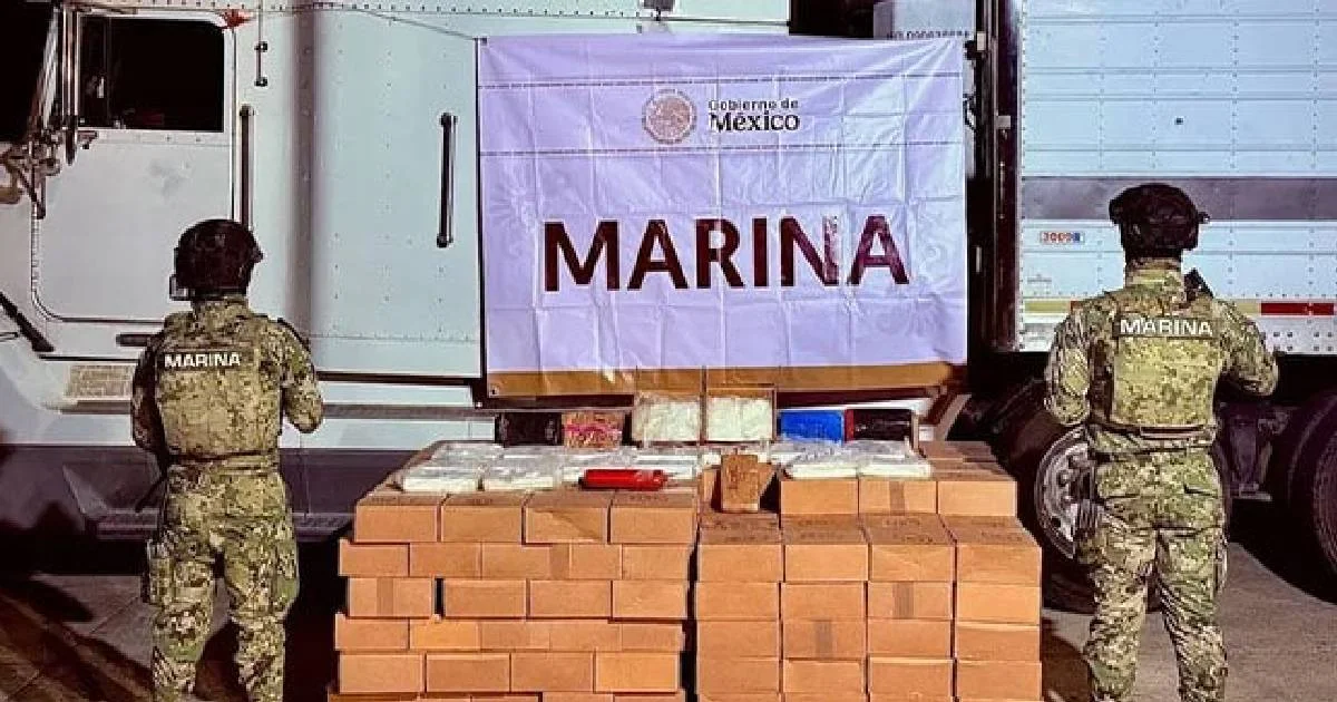 Aseguran más de 600 kilos de metanfetamina en Mazatlán, Sinaloa