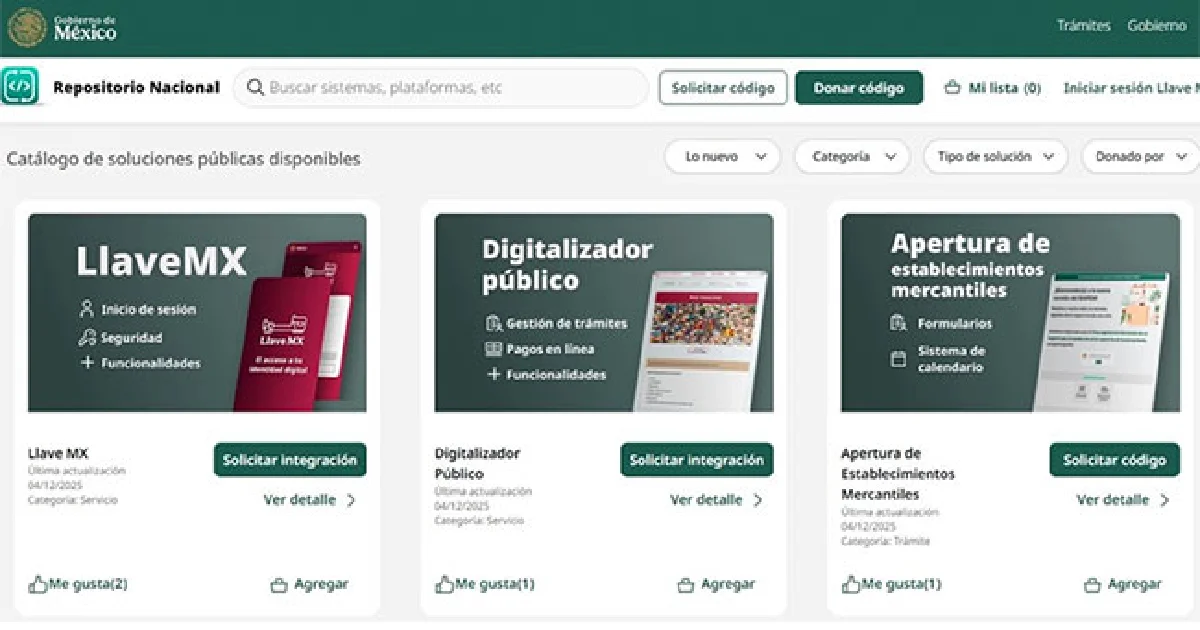 Crean Repositorio Nacional de Tecnología Pública para consulta del gobierno