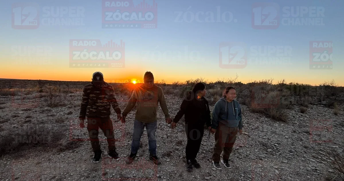 Patrulla Fronteriza asegura a cuatro migrantes