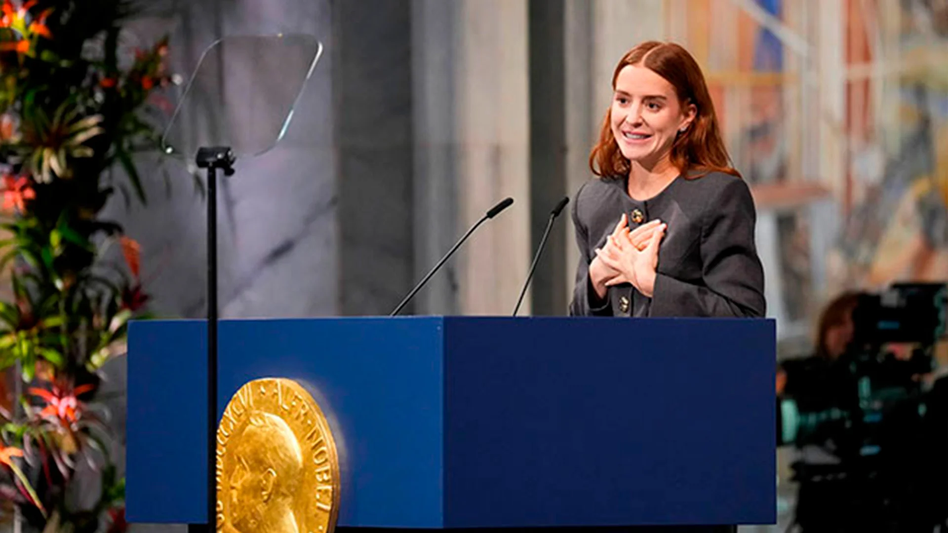 Machado, que vive en paradero desconocido en Venezuela, estará no obstante en la capital noruega.