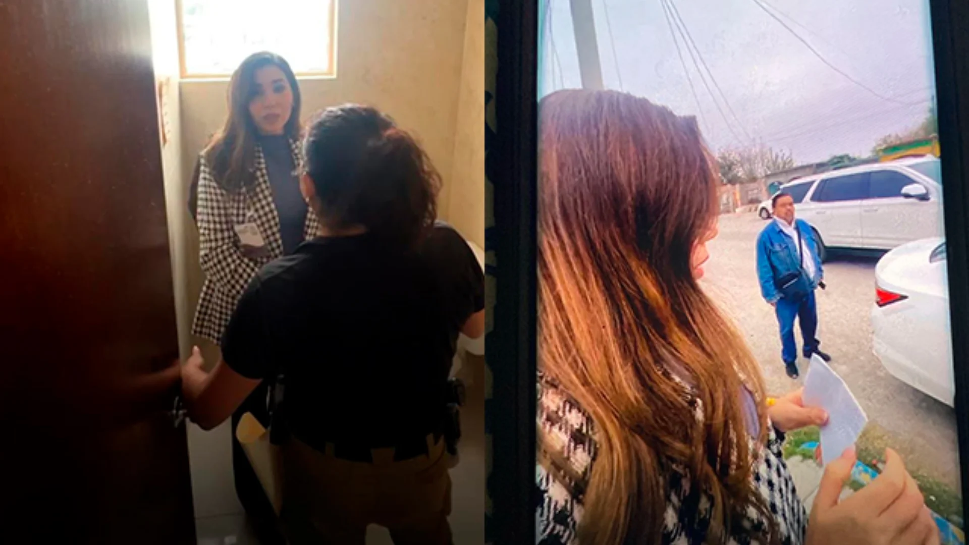 Tania Flores Guerra se atrincheró en una oficina del Juzgado en Múzquiz donde se celebraba la audiencia en contra del ex tesorero de su gobierno