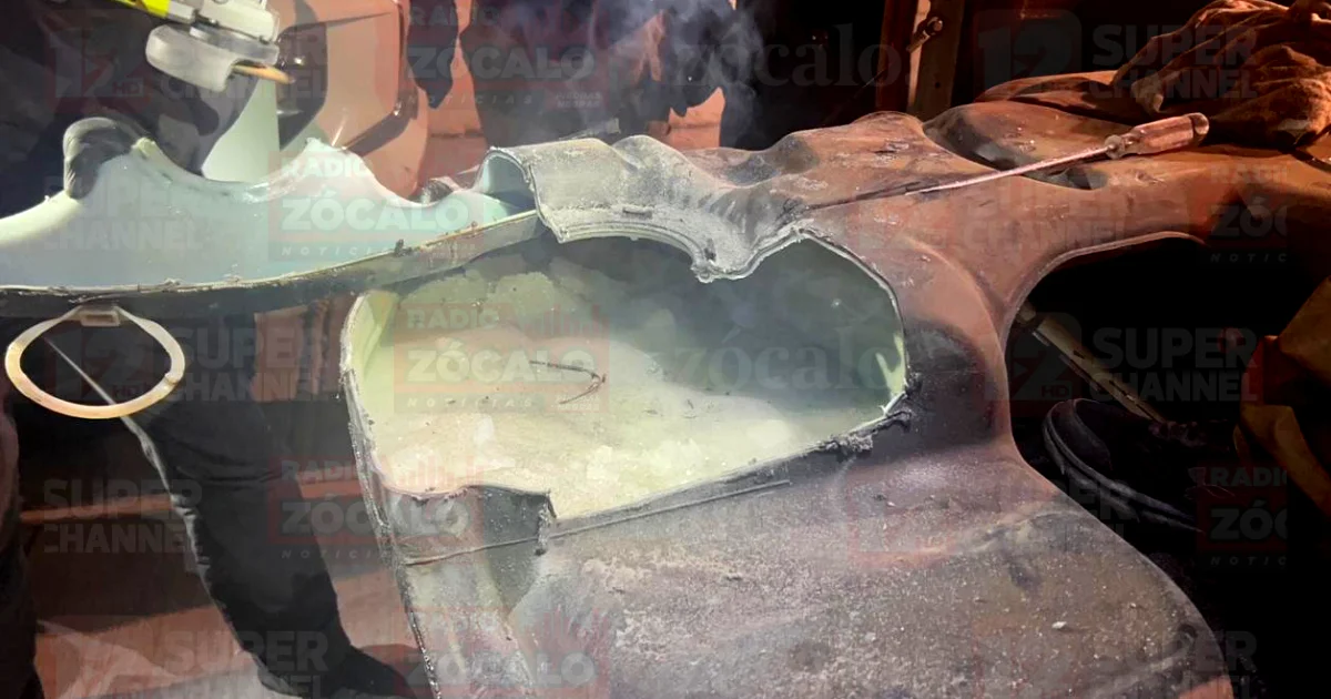 Decomisan 16 kilos de metanfetaminas a una mujer en la carretera 57