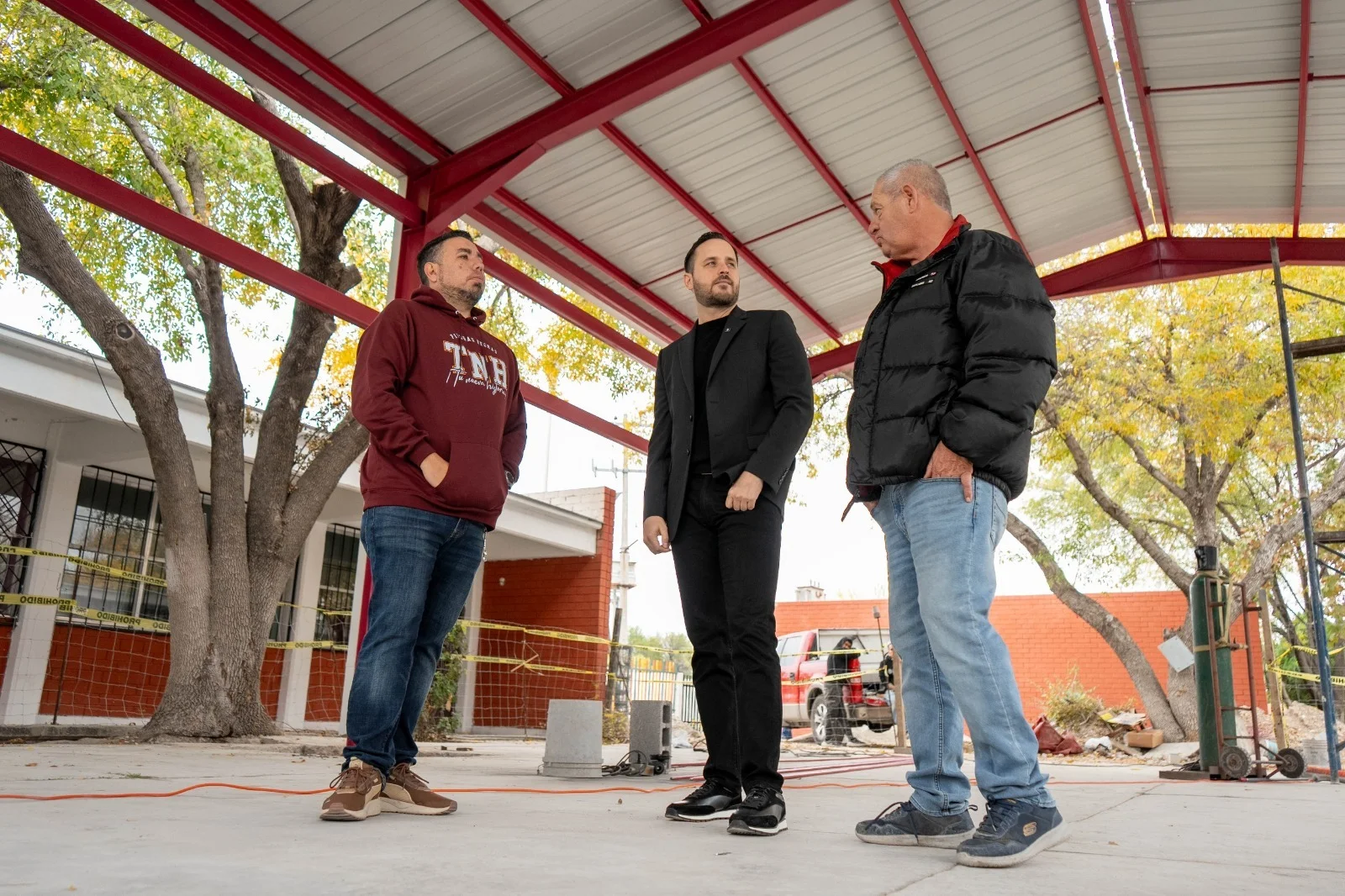 El presidente municipal informó que los trabajos quedarán totalmente concluidos este sábado.