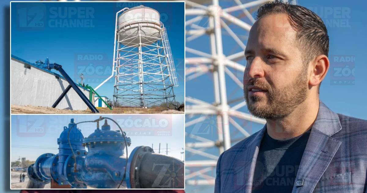 Entrega alcalde línea de agua de 6 kilómetros