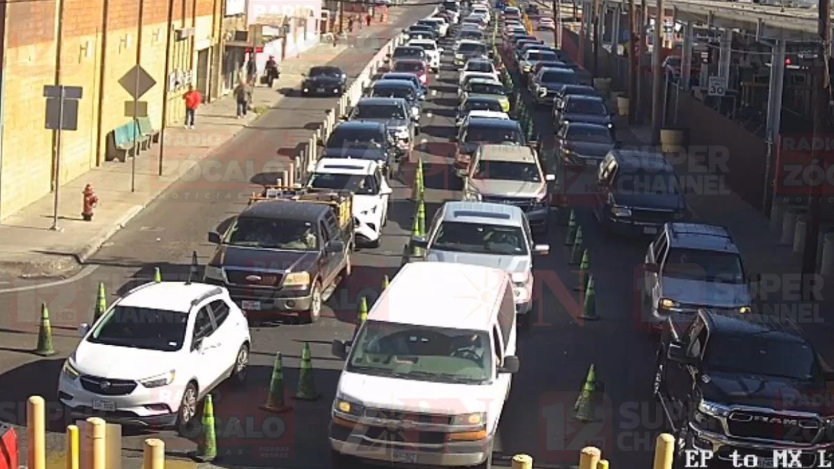 Ajustes viales evitan filas aún más largas hacia Piedras Negras