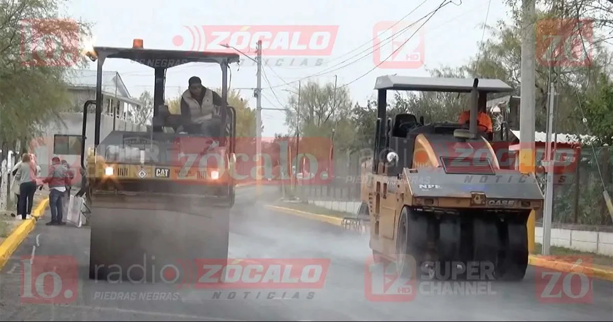 Pavimentación de calles y rehabilitación de espacios públicos marcarán el inicio de 2026 en Piedras Negras, anunció el alcalde.
