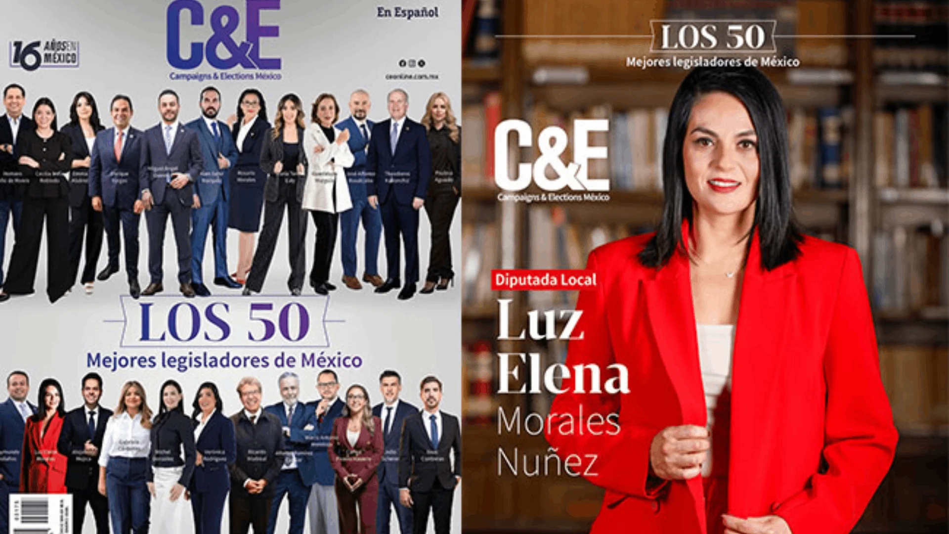 Luz Elena Morales Núñez fue incluida como una de los 50 mejores legisladores del país, por la revista Campaigns and Elections México.