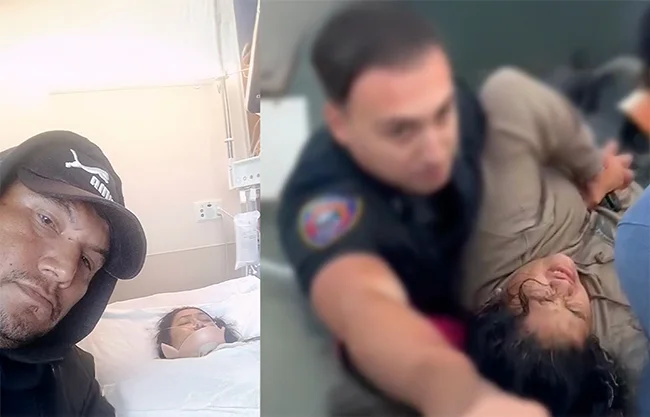 El padre del niño muerto en el avión de Texas se reúne con su esposa, sobreviviente del accidente