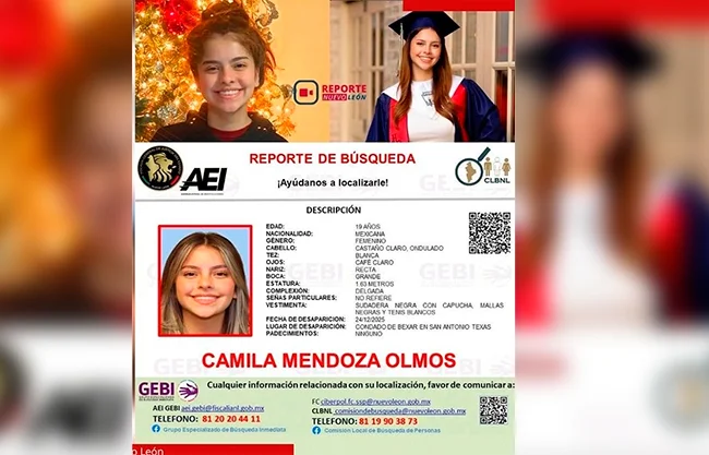 Buscan en México y EU a joven regiomontana desaparecida en Texas