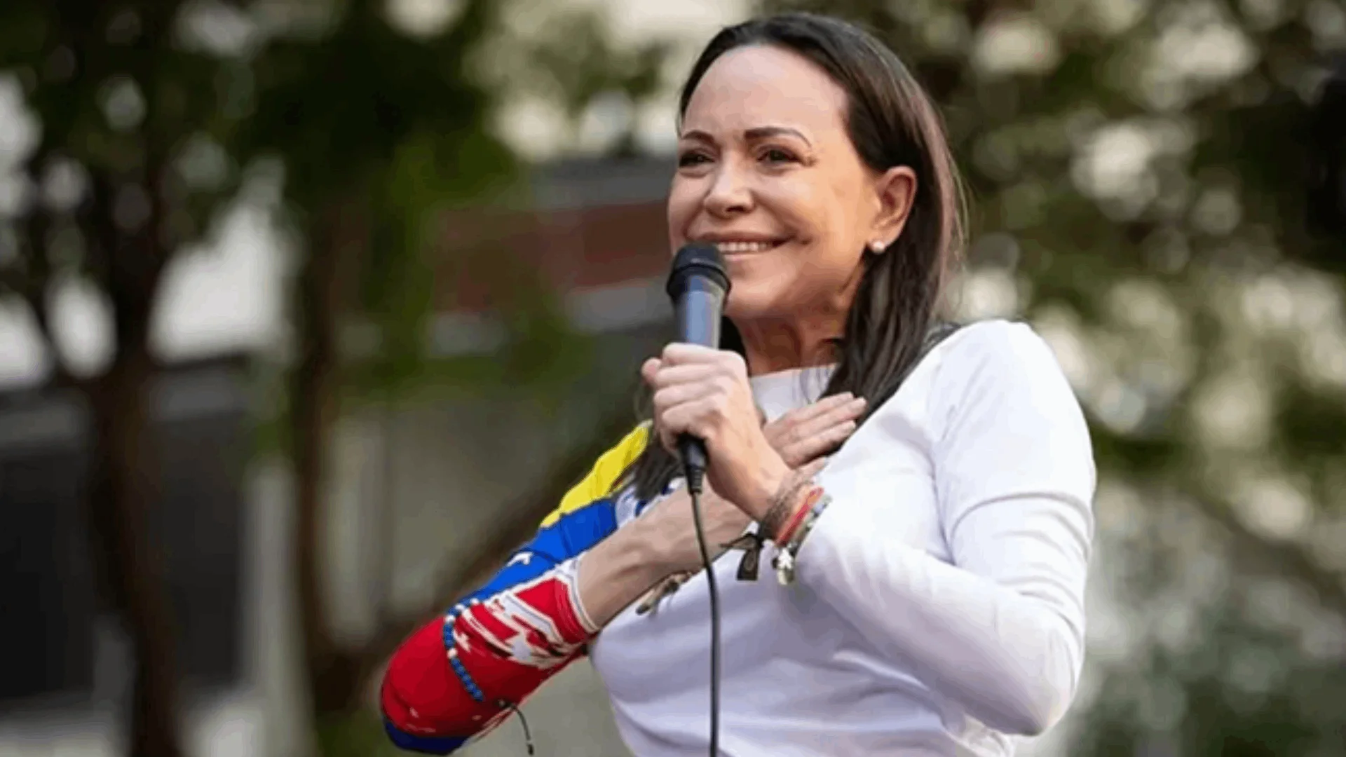 El presidente Donald Trump, descartó este sábado que la dirigente opositora venezolana María Corina Machado pueda encabezar el país.