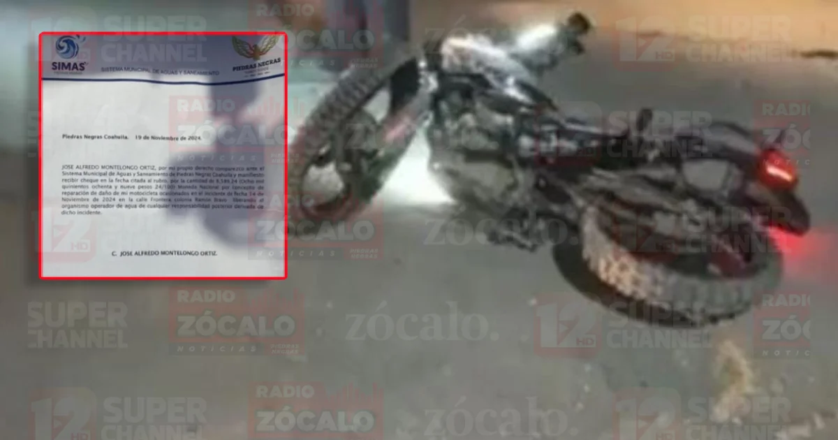 El accidente ocurrió al caer en una zanja perteneciente a SIMAS