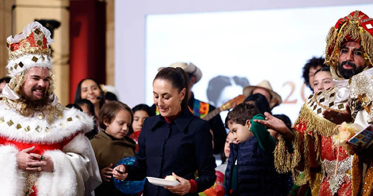 Niños y niñas expresan sus inquietudes a Sheinbaum en el Día de Reyes