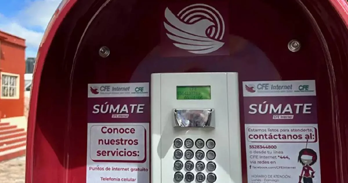 CFE Telecomunicaciones impulsa un programa para reactivar las cabinas telefónicas como parte de su estrategia de conectividad social