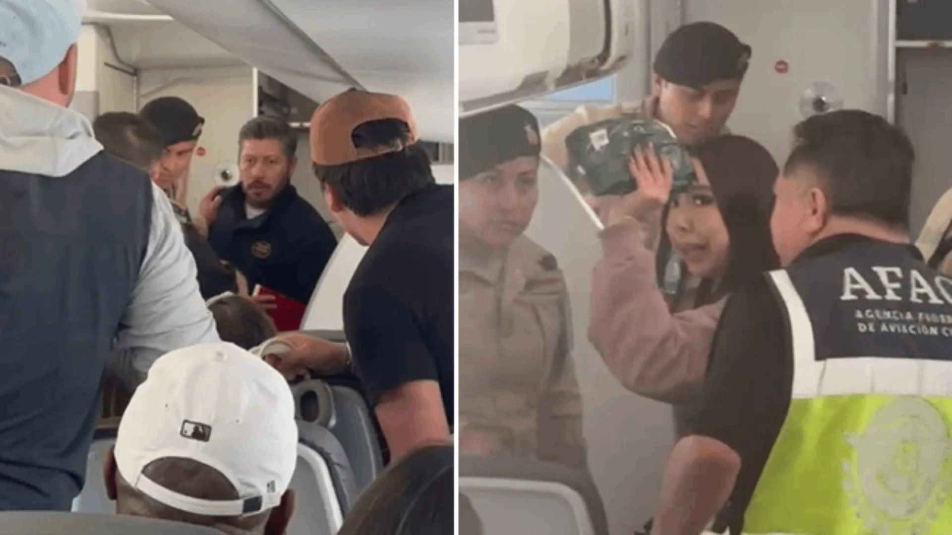 Pasajeros arman zafarrancho en vuelo a Cancún