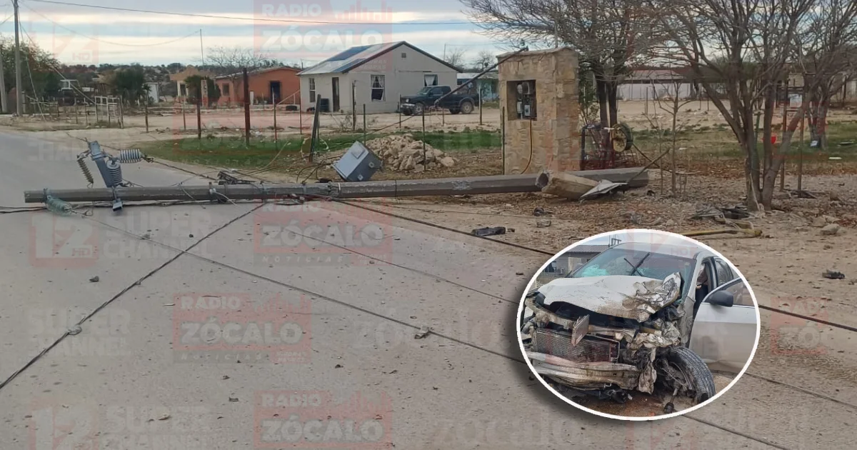 La unidad que presuntamente conducía una menor, quedó destrozada