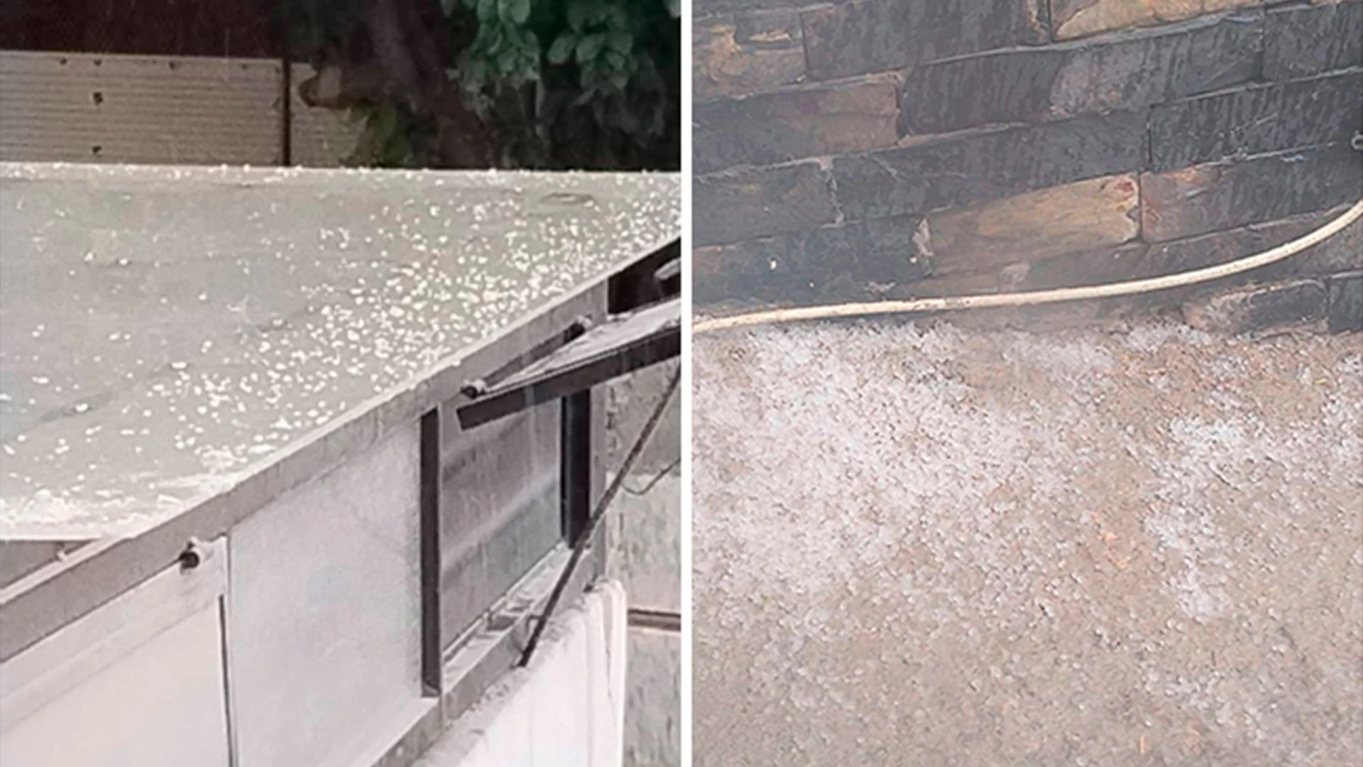 Frente frío 27 dejó caída de granizo en La Laguna