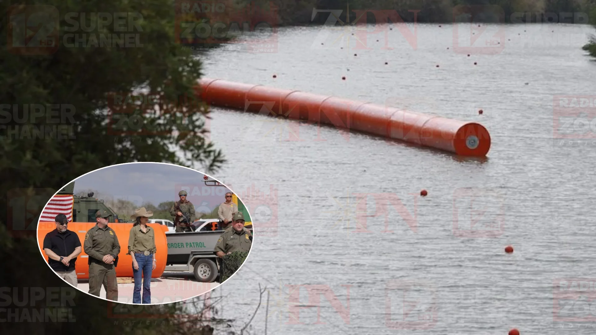 Supervisa Kristi Noem fase inicial de barrera actuática