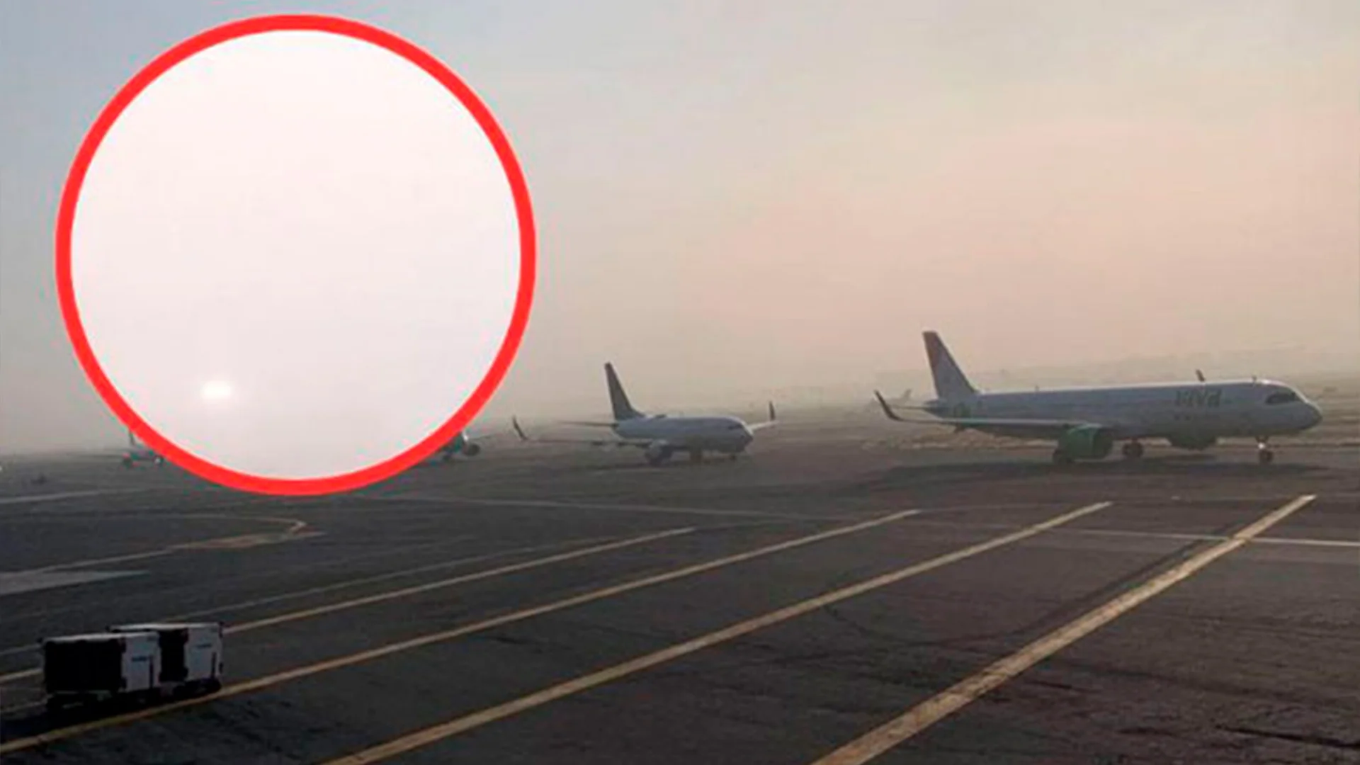 Las condiciones meteorológicas no permiten operar con normalidad hasta que mejore la visibilidad.