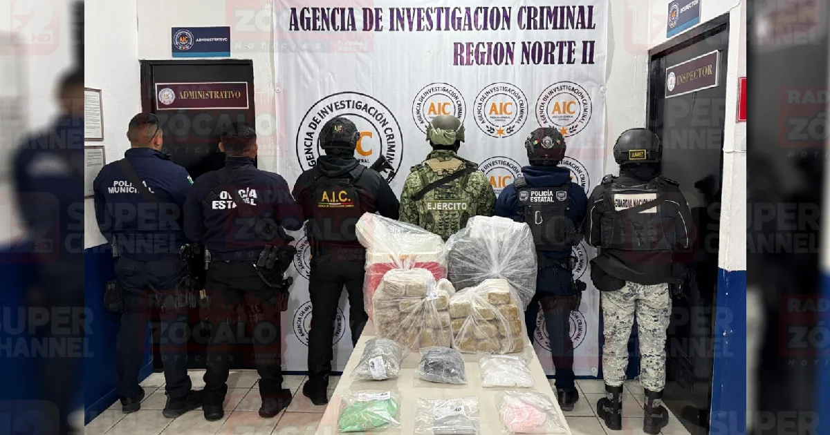 Operativo de Fiscalía asegura drogas en Fraccionamiento San Alberto