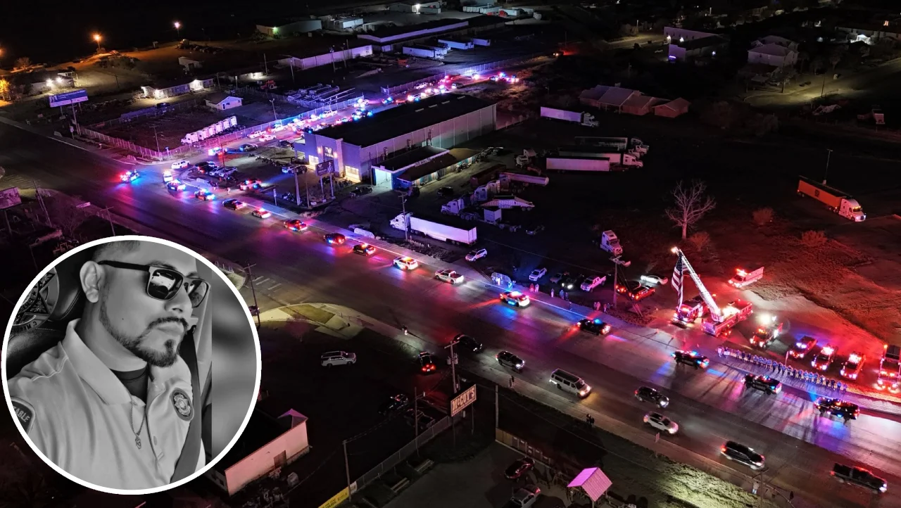 "Último patrullaje"; corporaciones escoltan restos del oficial Celestino “Tino” Méndez en Eagle Pass