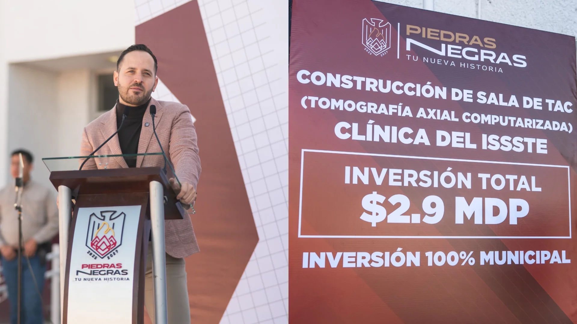 Arranca Municipio construcción de sala TAC en la Clínica del ISSSTE