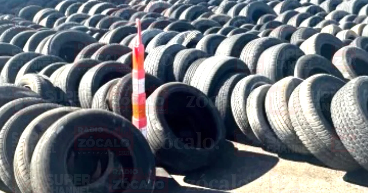 Recolectan más de 100 llantas en desuso