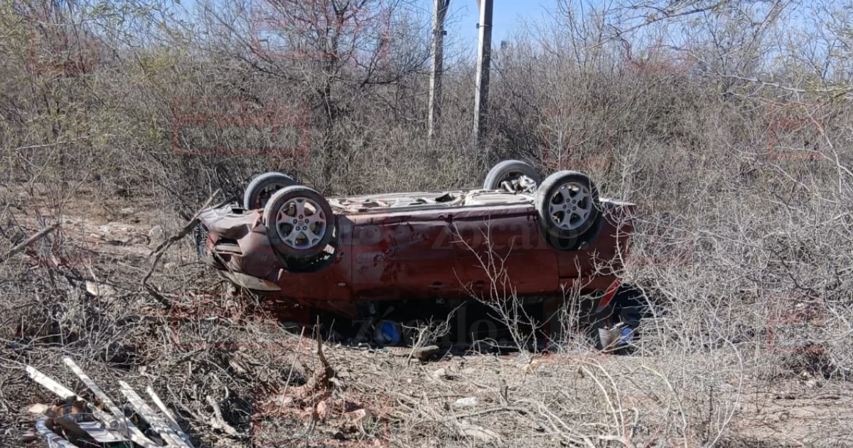 Resulta lesionado conductor de Zaragoza, Coahuila.