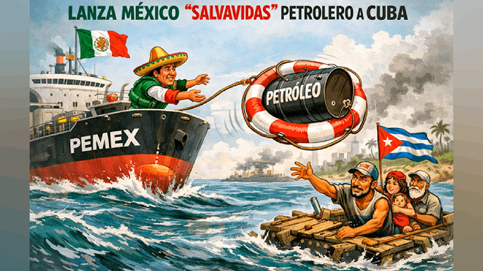 Lanza México ‘salvavidas’ petrolero a Cuba