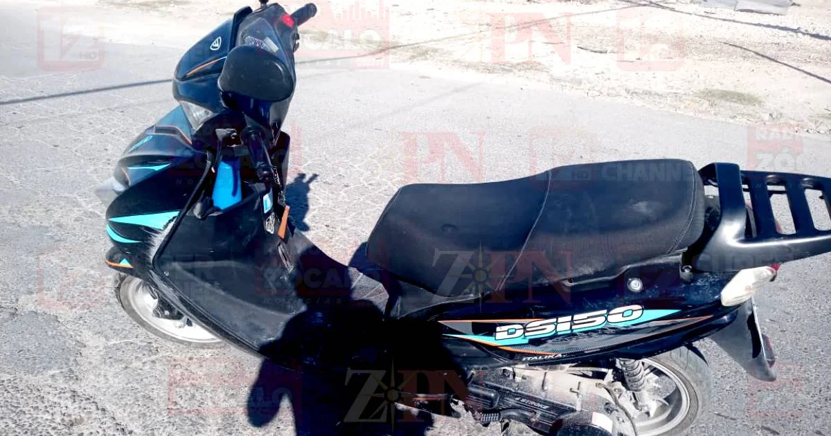 Motociclista resulta lesionado trás derrapar