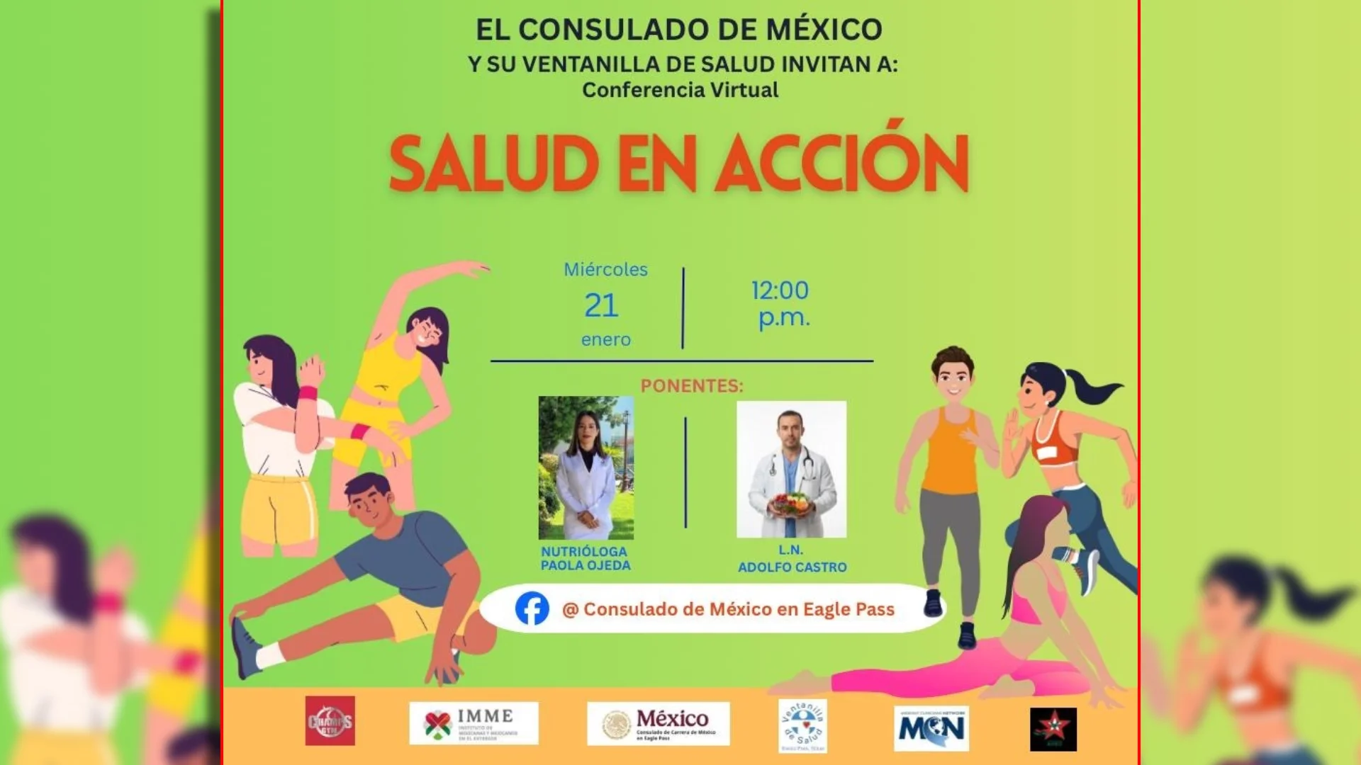 Se llevará a cabo el miércoles 21 de enero, a las 12:00 del mediodía