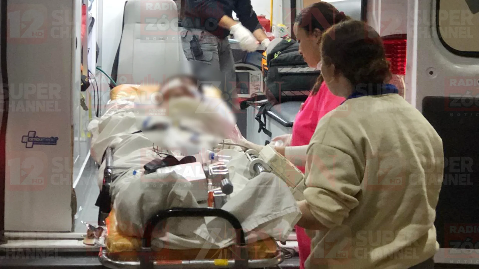 Trasladan a hospital de Monclova a lesionado de colonia Los Espejos