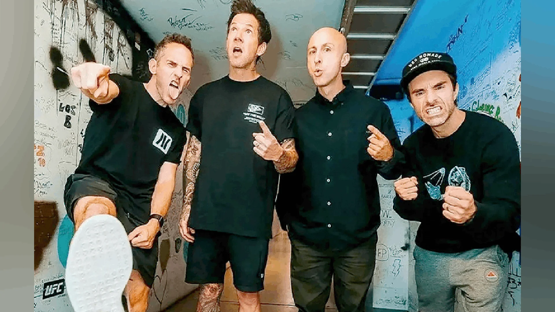 Pierre Bouvier, Chuck Comeau, Jeff Stinco y Seb Lefebvre ya se preparan para volver a nuestro país.