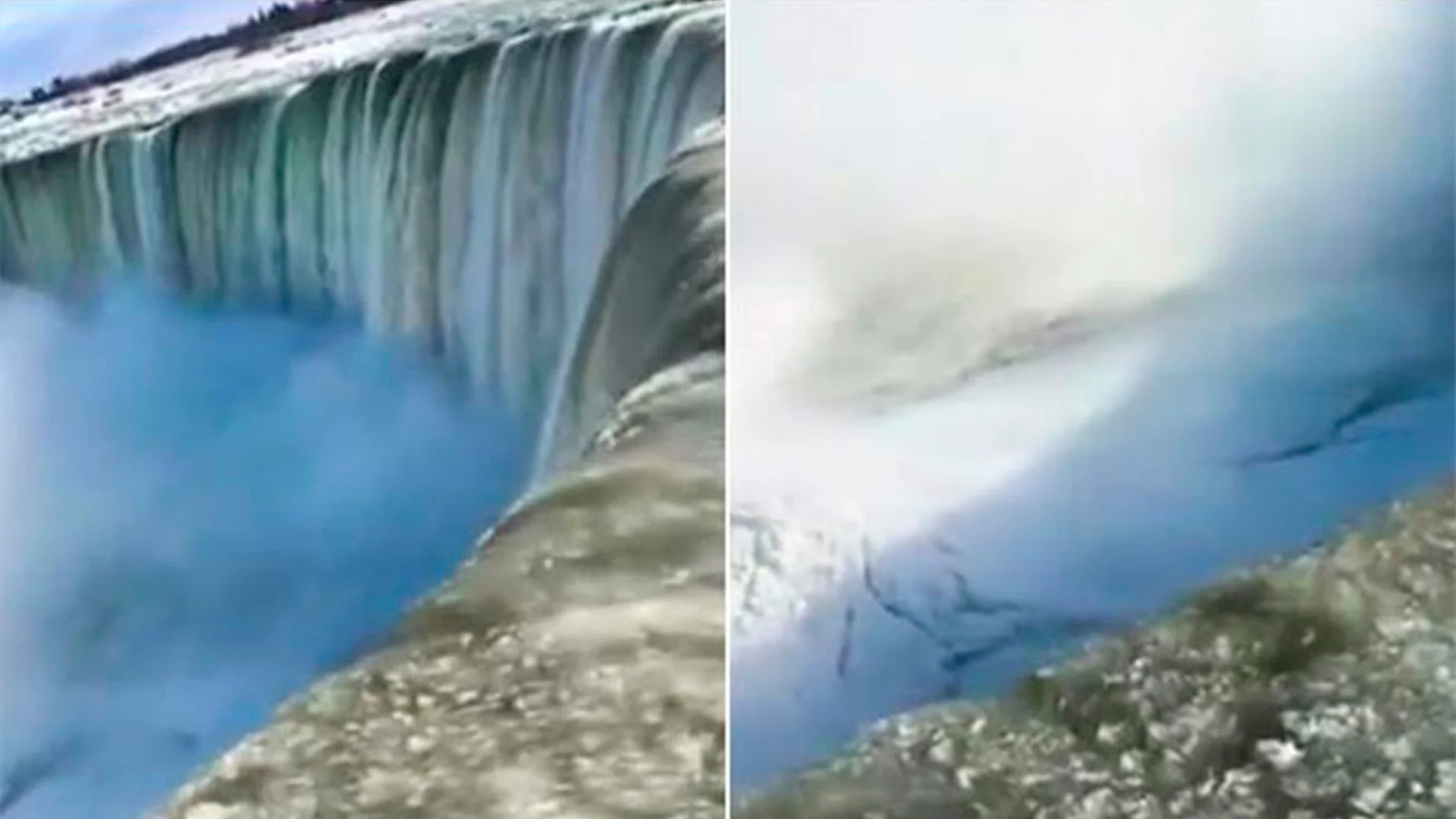 Cataratas del Niágara se congelan por ola de frío extremo en Canadá y EU