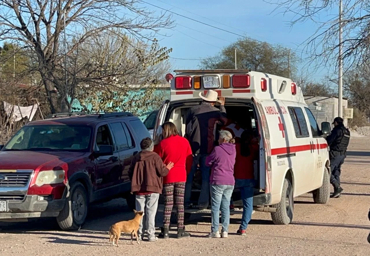 Caballo derribó a dos que lo montaban uno de 19 años y un menor de 8 años, durante hechos que se registraron esta tarde en Múzquiz.