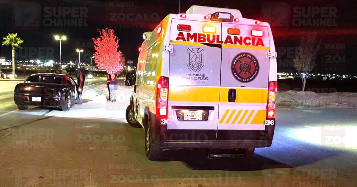 Motociclista resulta lesionado en accidente sobre el libramiento Pérez Treviño