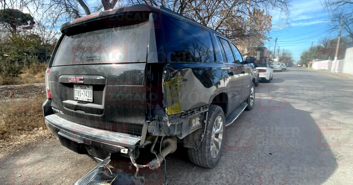 Texana omite señalamiento de alto y provoca choque en el centro